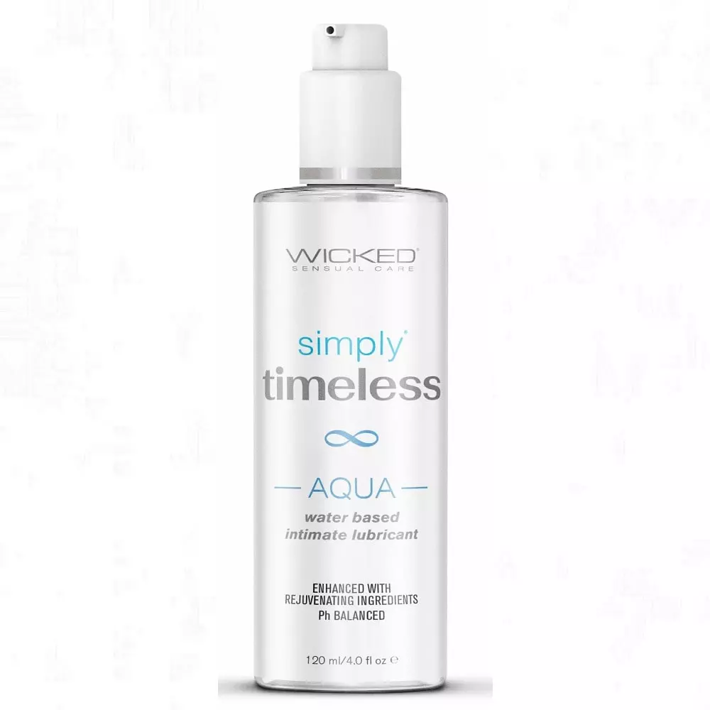 Wicked Simply Timeless Aqua Water Based Lubricant In 4 Oz